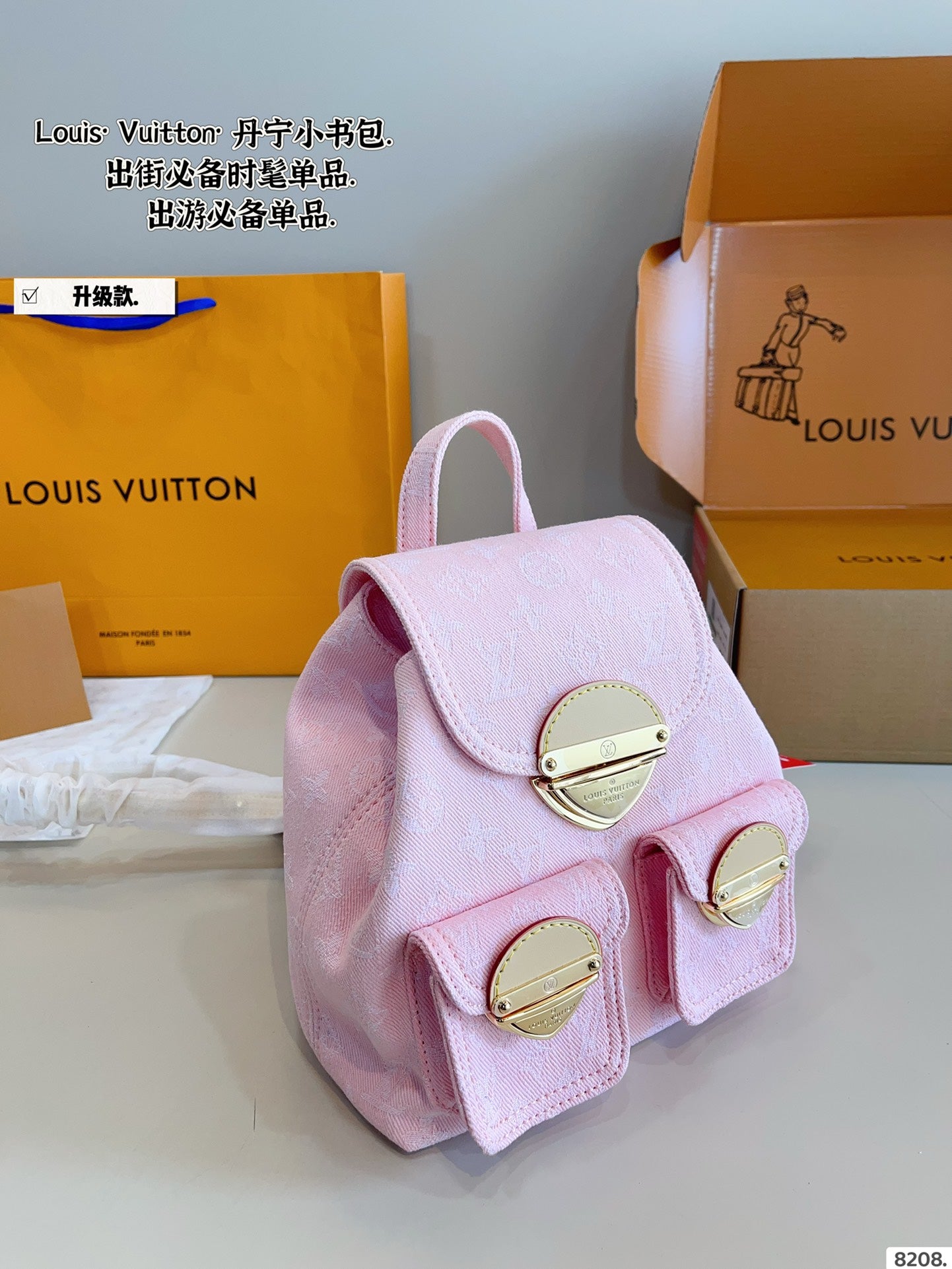 LV Excursion Denim Backpack