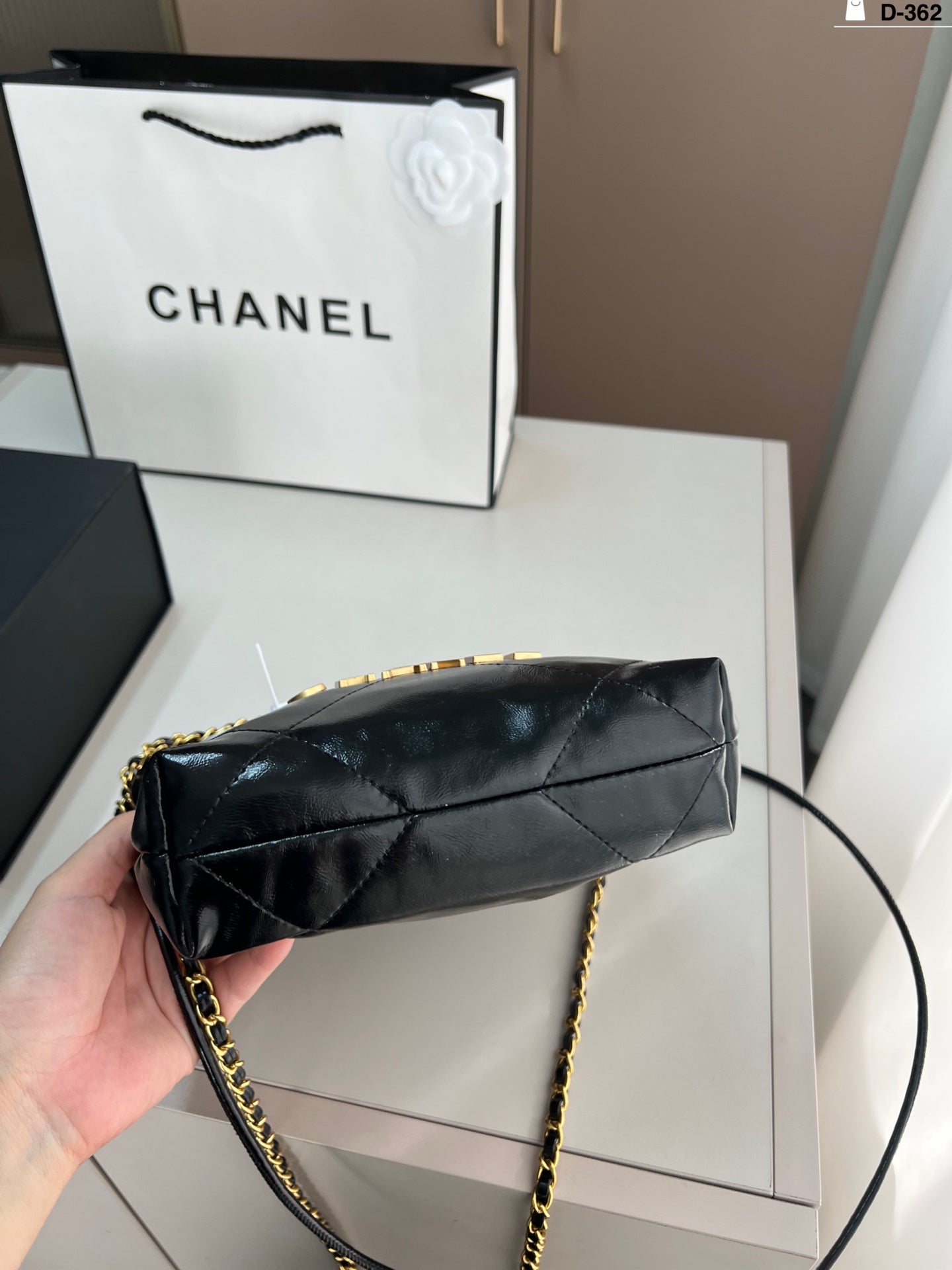 Chanel Trash Bag Gold hardware