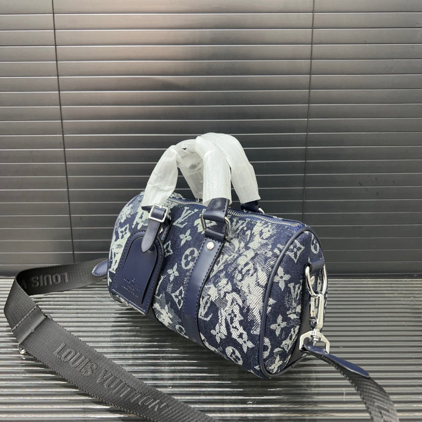 Louis Vuitton Denim Embroidered Crossbody Bag