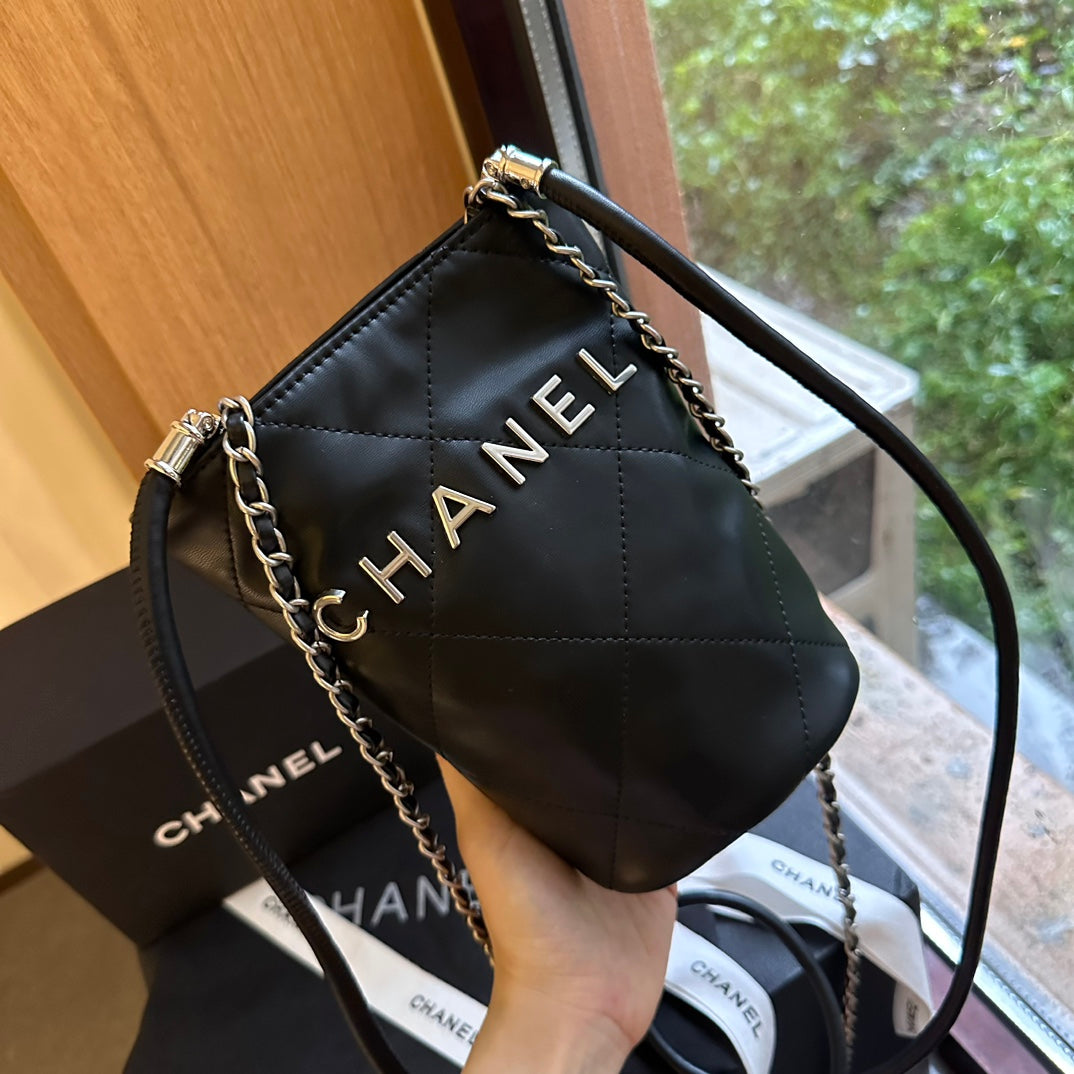 Chanel New Arrival Gold Coin Mini Bucket Bag
