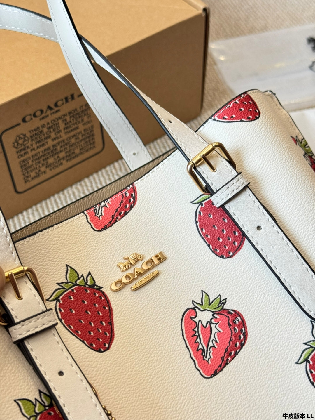 Coach Strawberry 🍓 Mollie25 Tote Bag