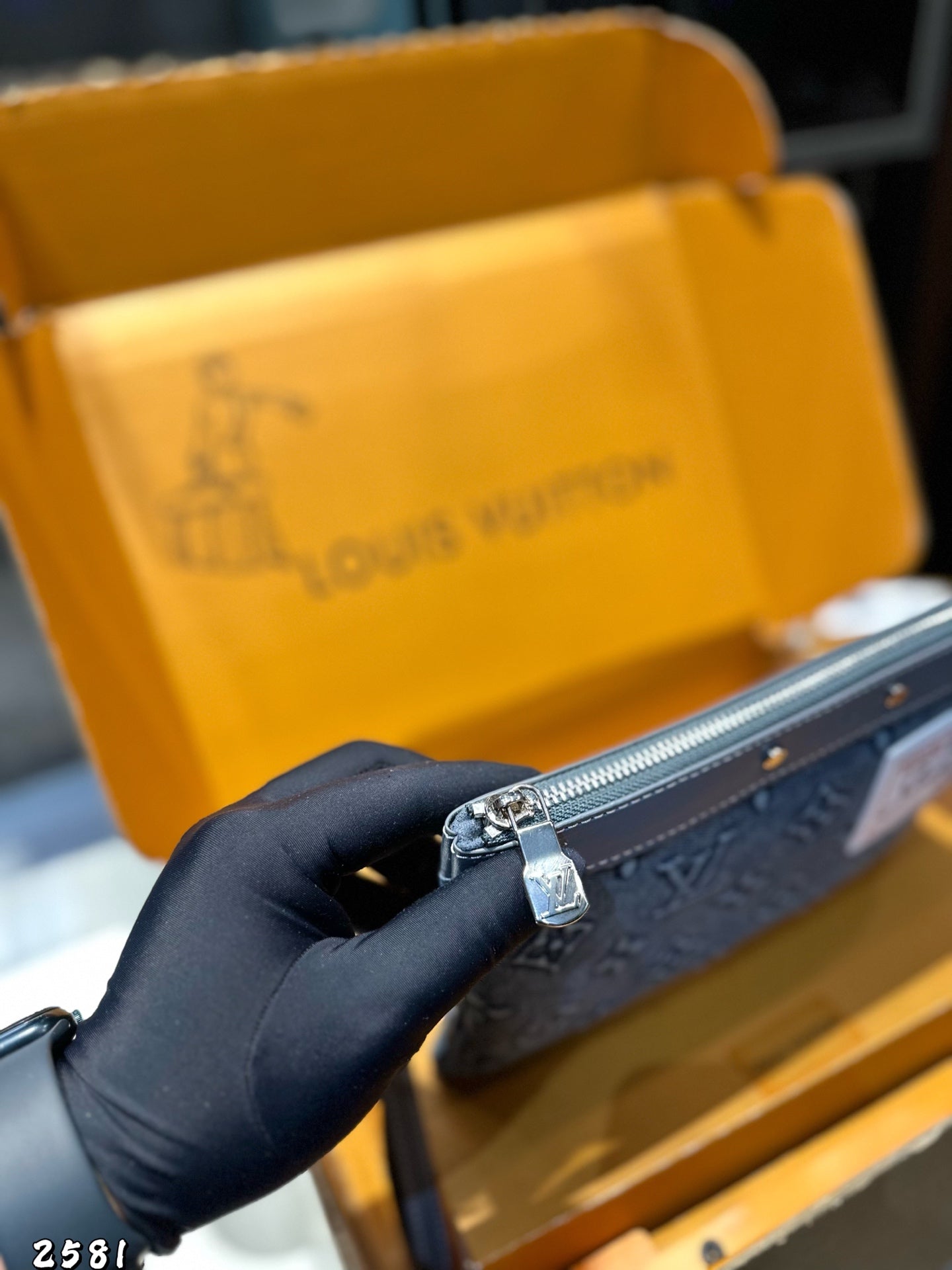 Lv Denim Clutch Handbag