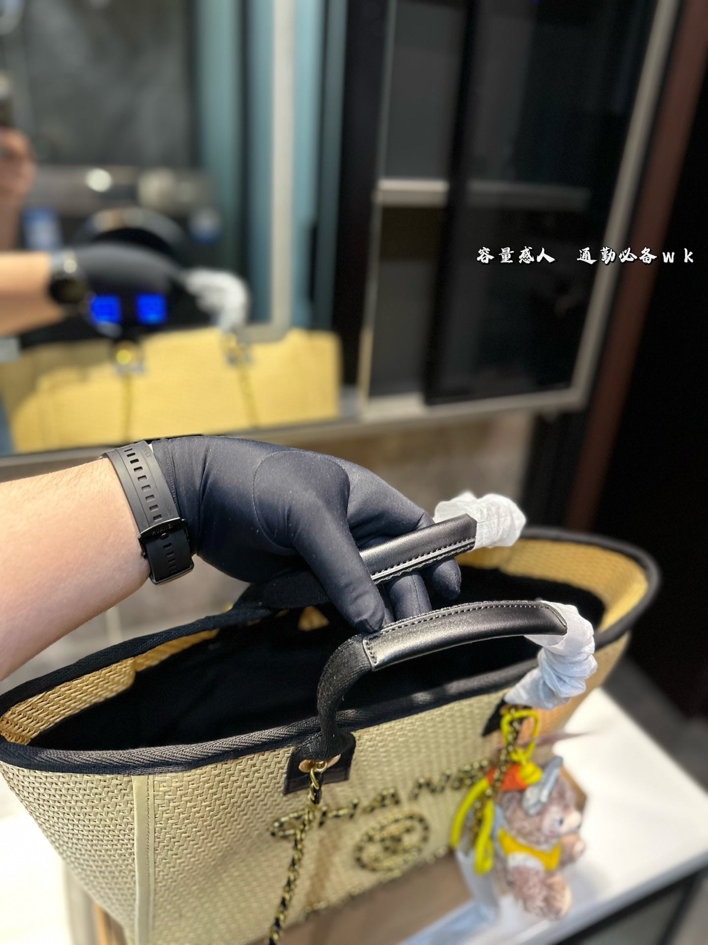 CHANEL's new spring/summer straw beach bag.