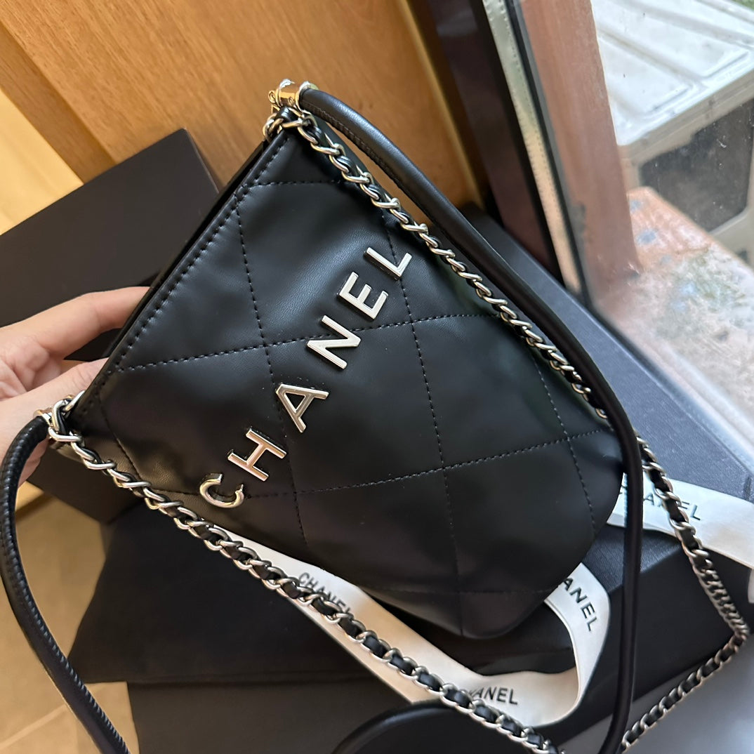 Chanel New Arrival Gold Coin Mini Bucket Bag