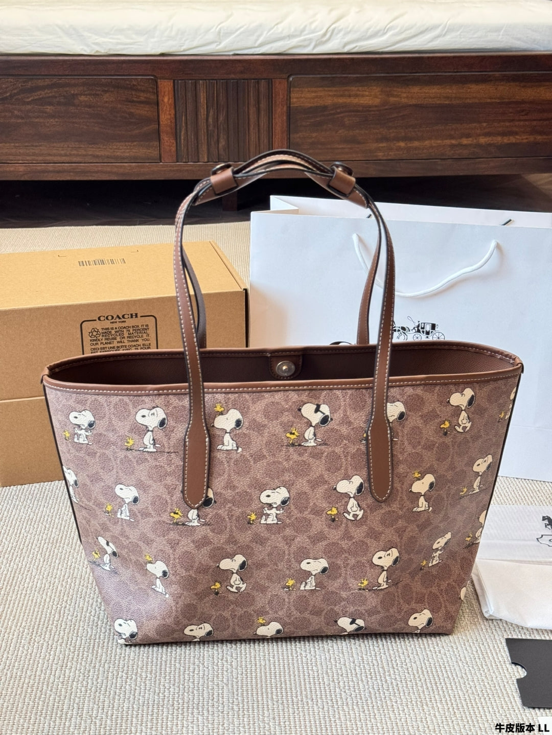 Coach City Snoopy Tote Classic Shoulder Bag