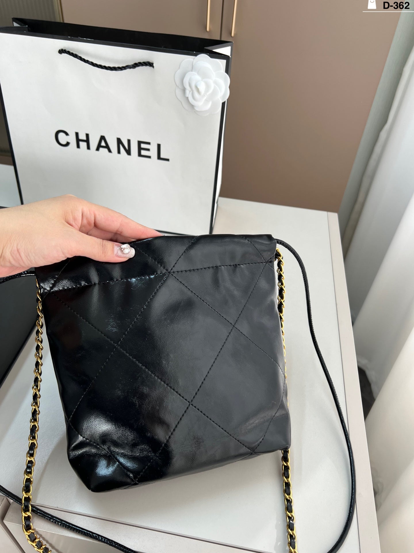 Chanel Trash Bag Gold hardware