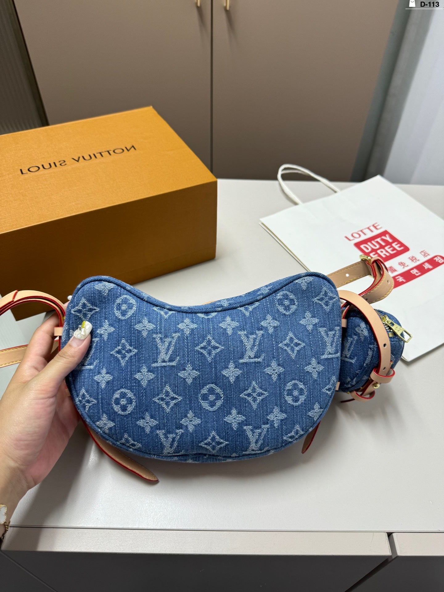 LV Denim Pea Bag