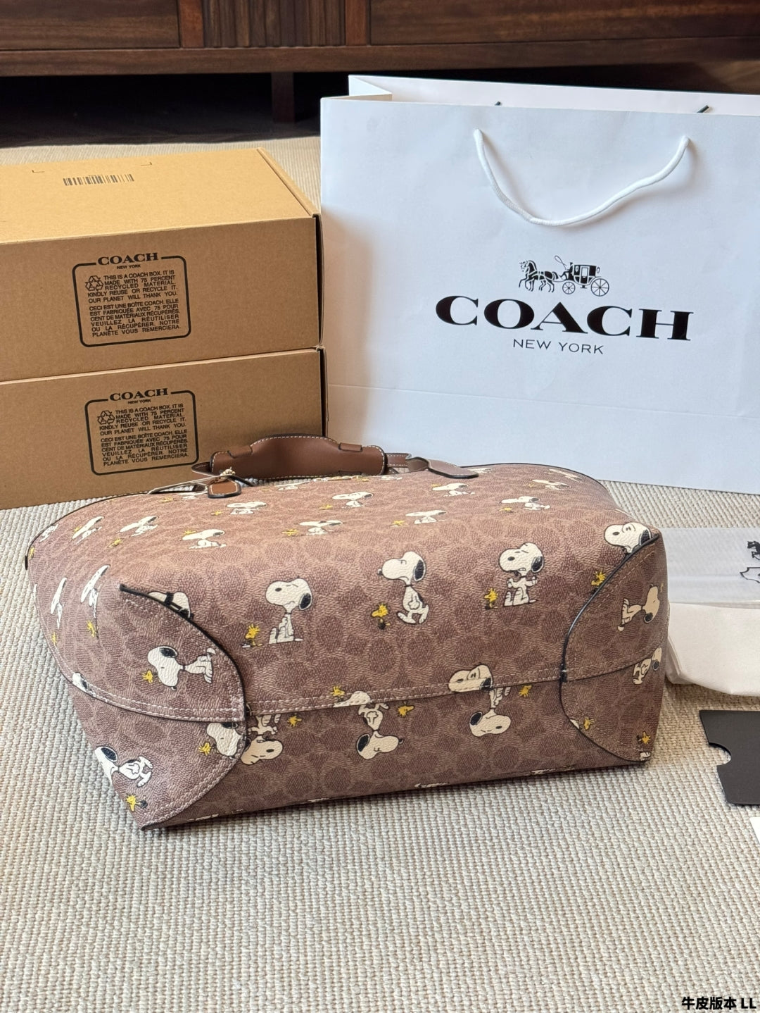 Coach City Snoopy Tote Classic Shoulder Bag