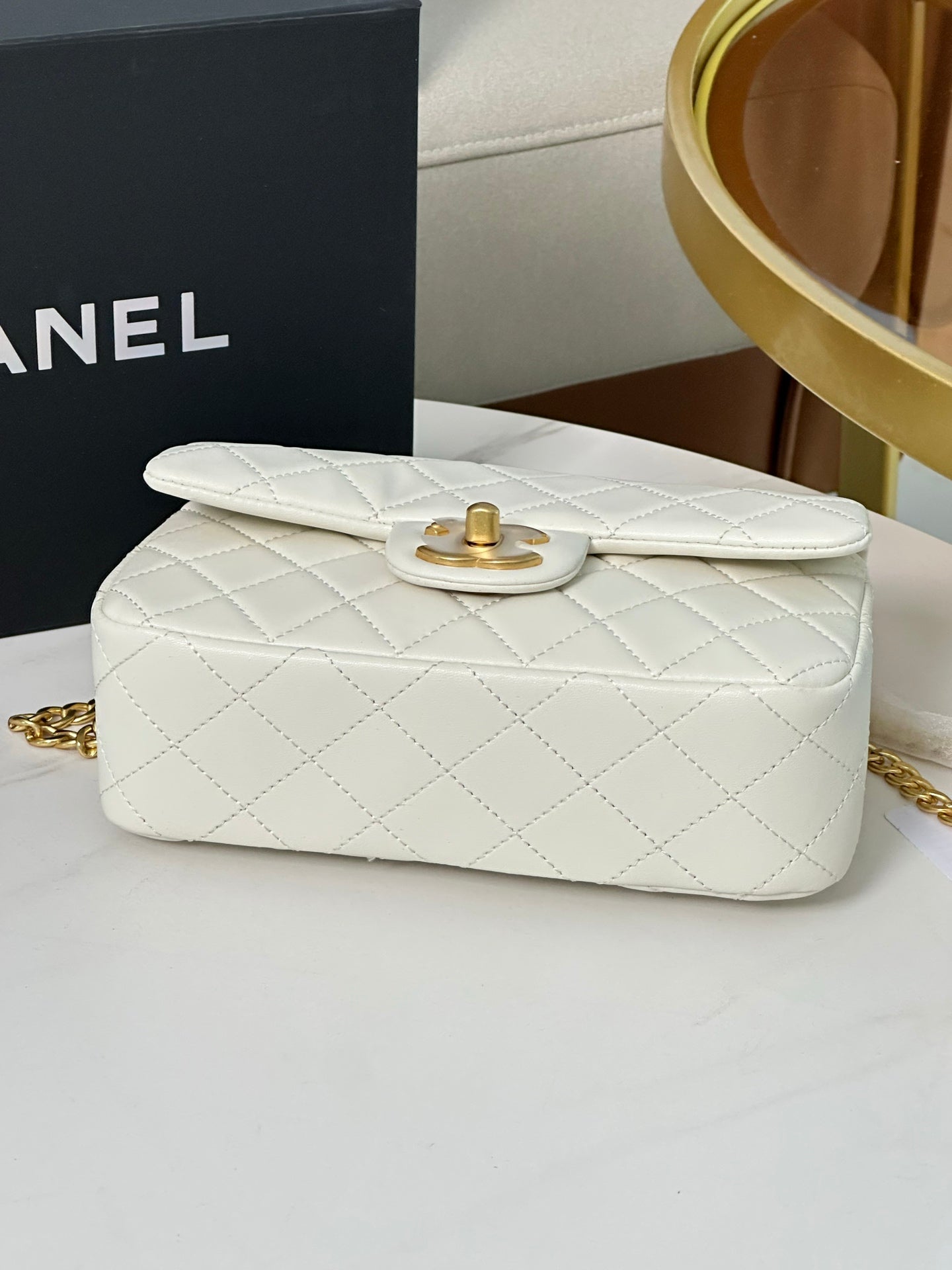 Chanel 24P Camellia Golden Ball Mini Bag
