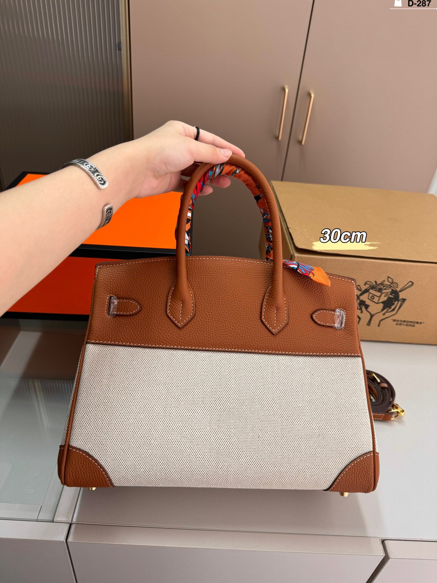 Hermès Birkin canvas bag