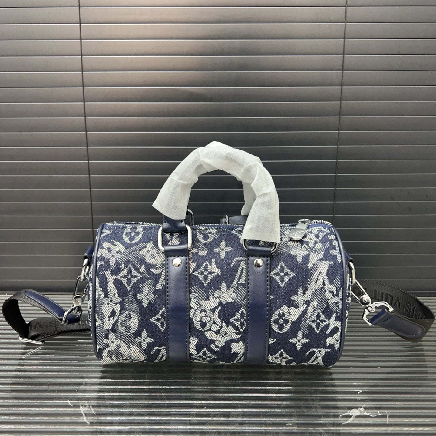 Louis Vuitton Denim Embroidered Crossbody Bag