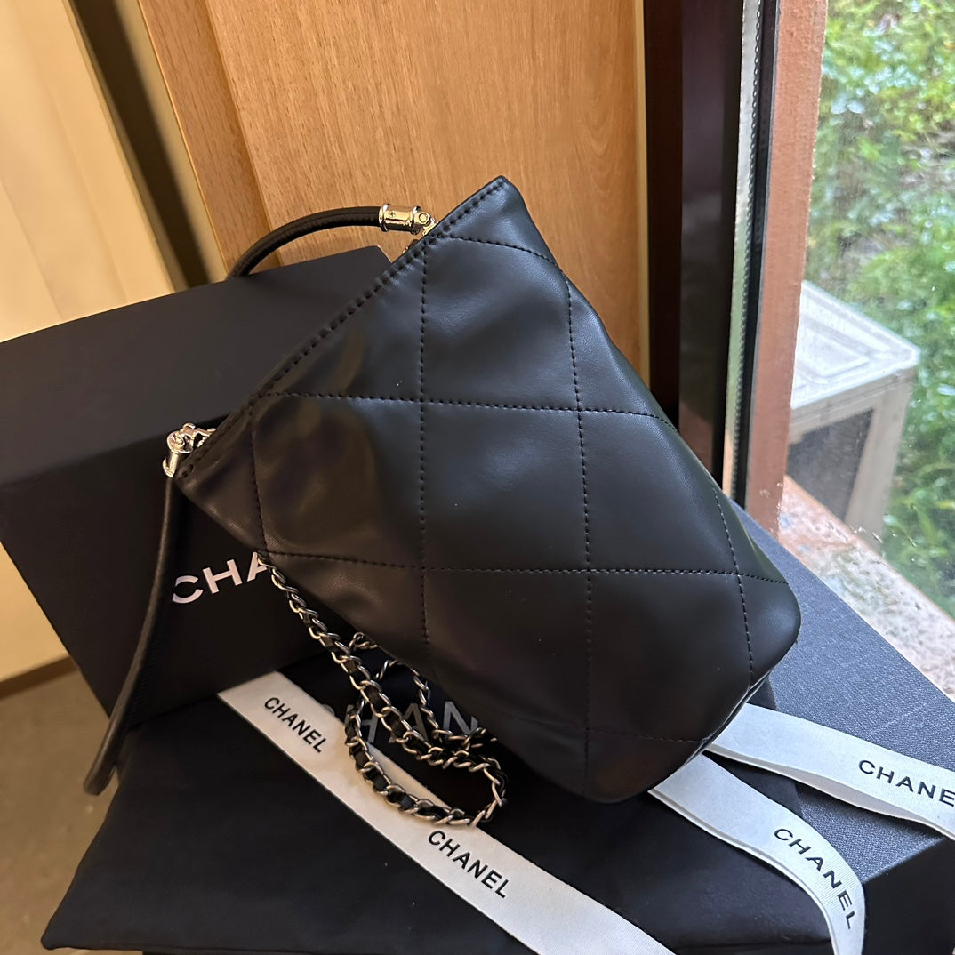 Chanel New Arrival Gold Coin Mini Bucket Bag