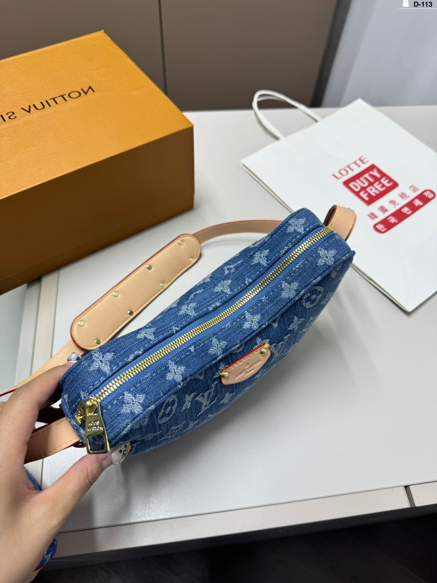 LV Denim Pea Bag