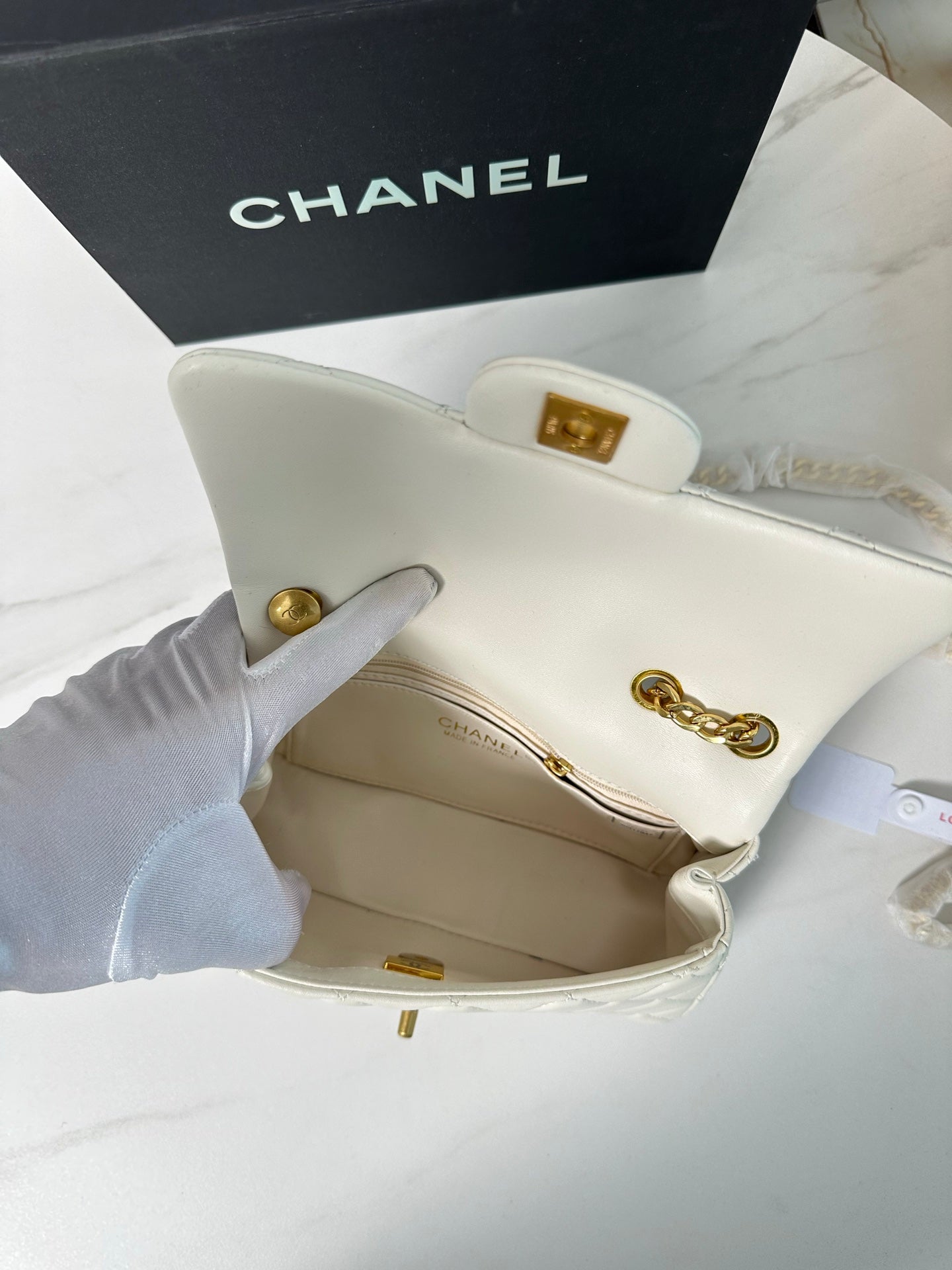 Chanel 24P Camellia Golden Ball Mini Bag