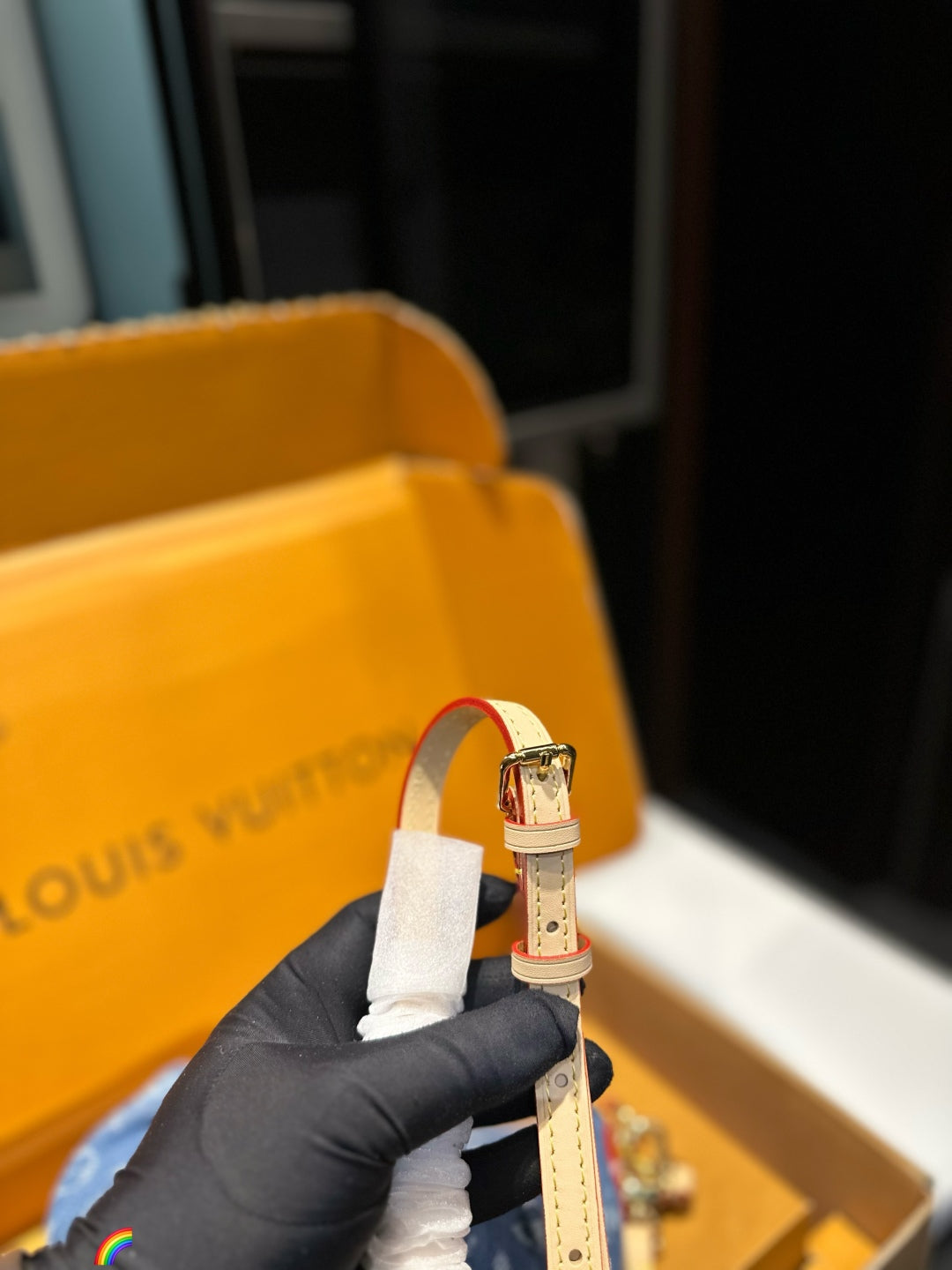 LV Denim Underarm Bag