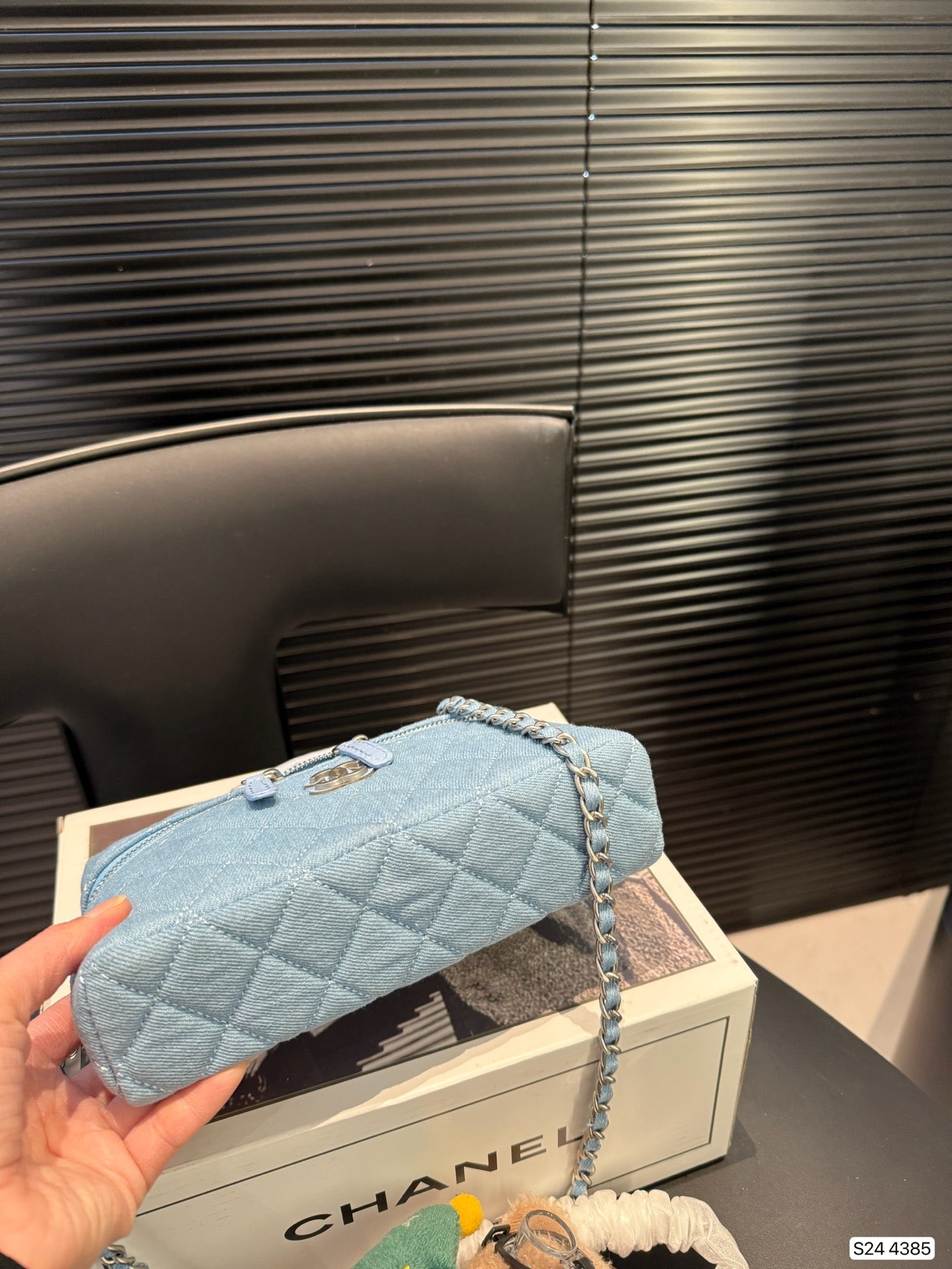 Chanel Denim Cosmetic Bag