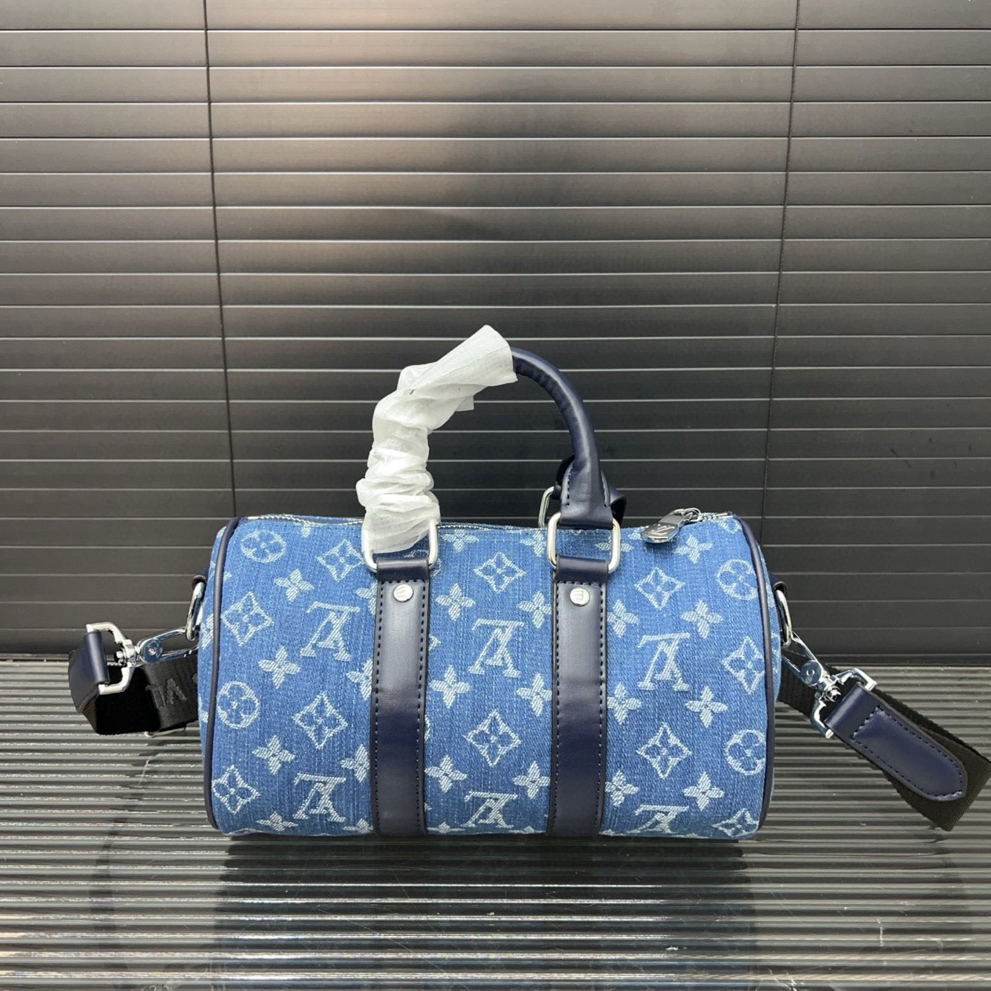 Louis Vuitton Denim Embroidered Crossbody Bag