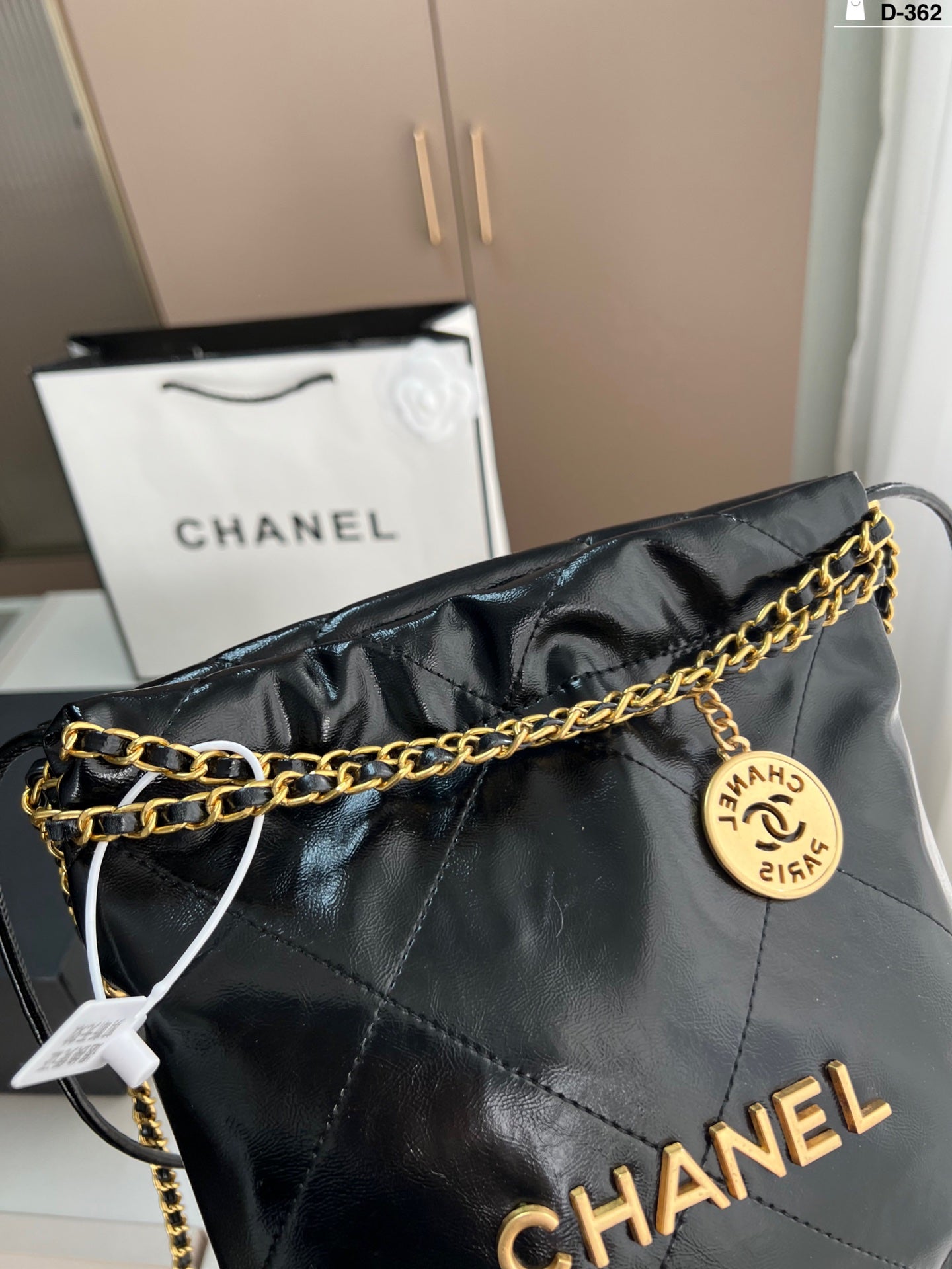 Chanel Trash Bag Gold hardware