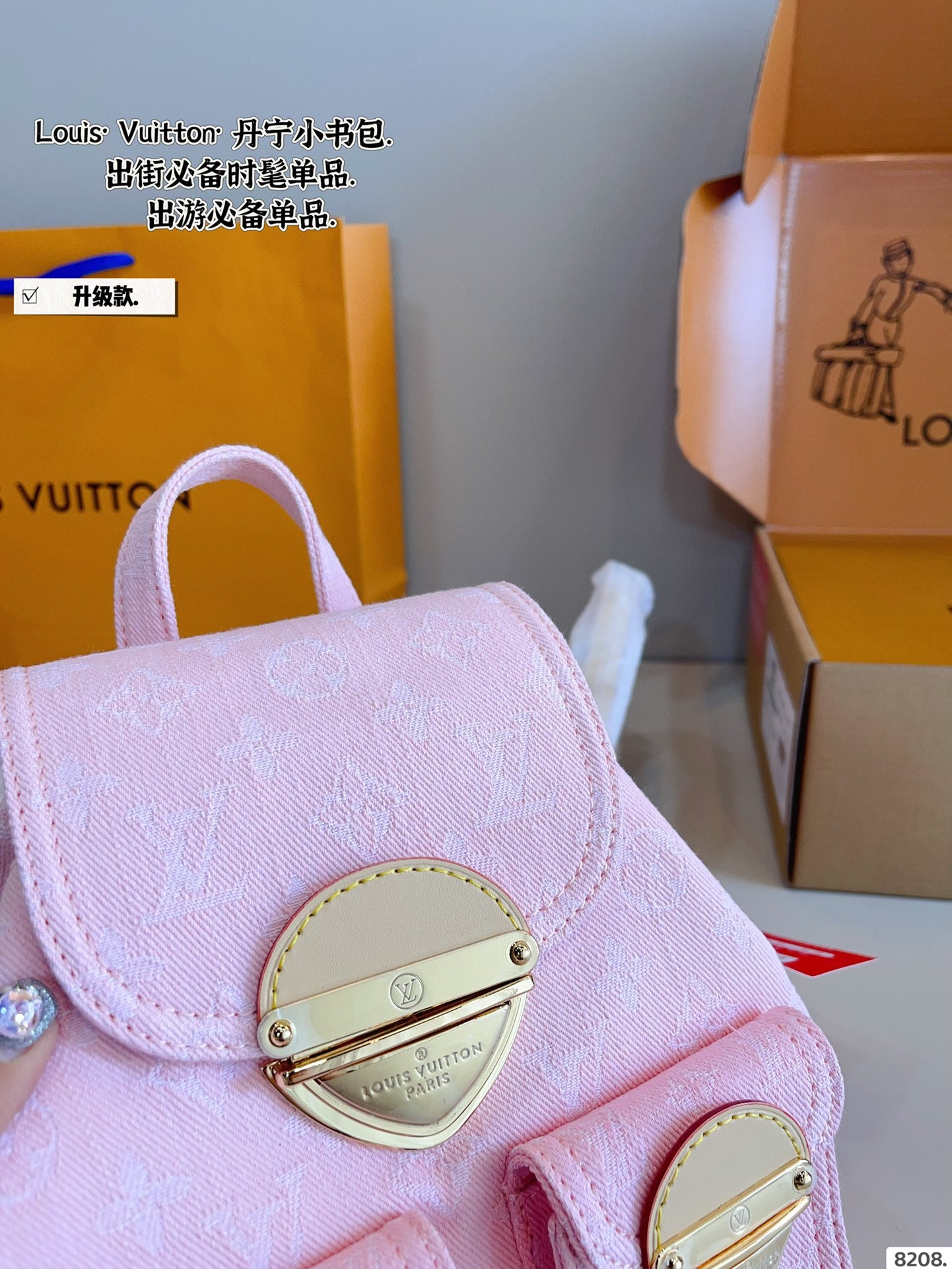 LV Excursion Denim Backpack