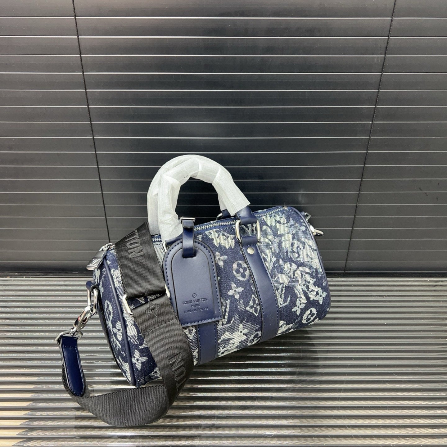 Louis Vuitton Denim Embroidered Crossbody Bag