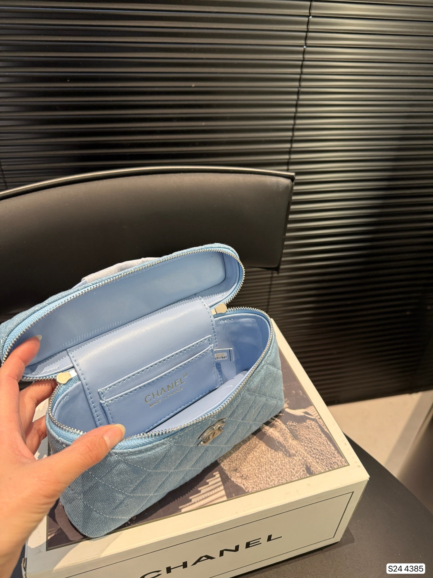 Chanel Denim Cosmetic Bag