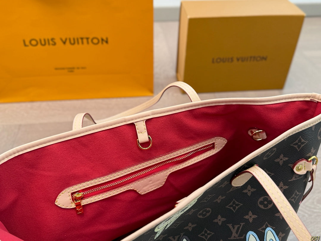 LV New Labubu Graffiti Shopping Bag