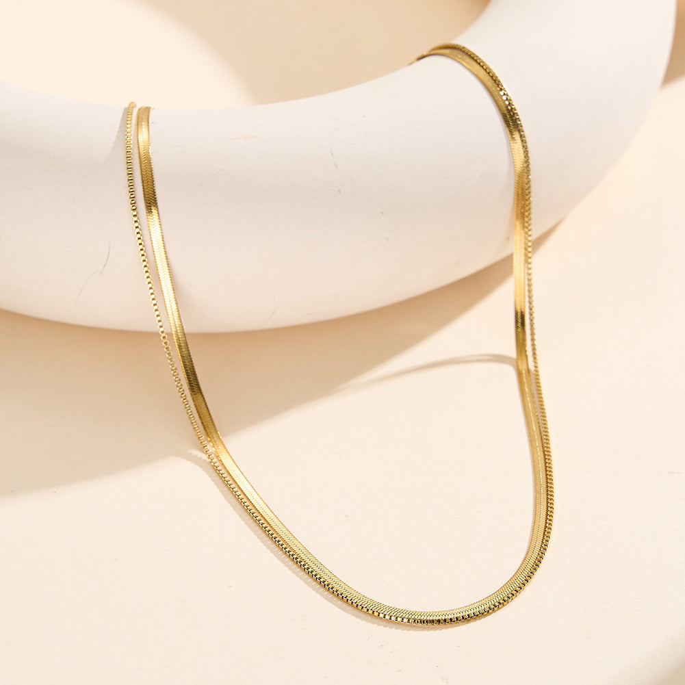 Velvet Meridian // Dual-Texture Herringbone & Fine Cable Choker