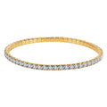Velvet Rhythm // Clasp-Free Stretch CZ Crystal Tennis Bracelet