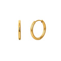 Velvet Meridian // Minimalist Plain Huggie Hoop Earrings