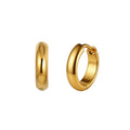 Velvet Meridian // Minimalist Chunky Smooth Huggie Earrings