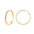 Velvet Meridian // Chunky Statement Plain Hoop Earrings (50mm)