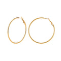 Velvet Meridian // Fine Wire Statement Plain Hoop Earrings (50mm)