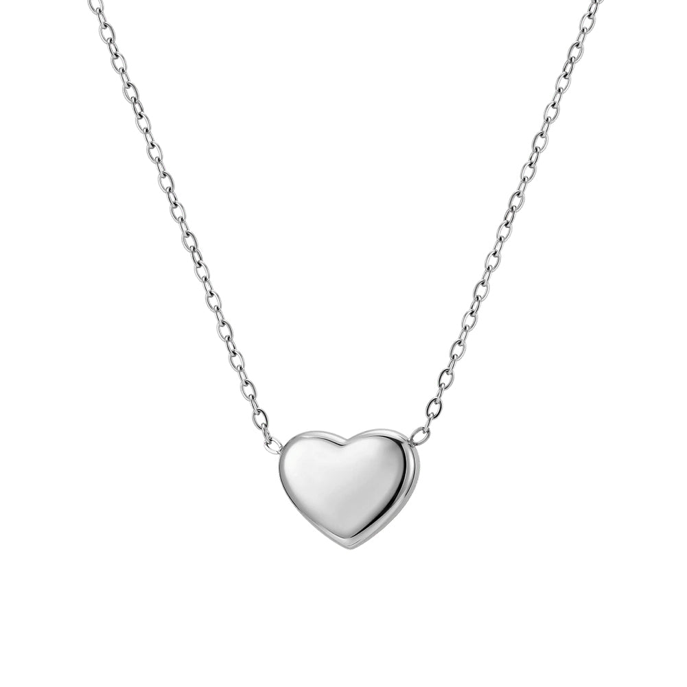 Aura Amour // Sculptural Puffy Heart Pendant Necklace