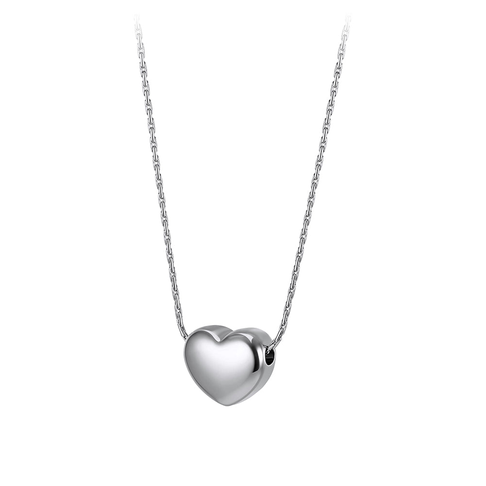 Aura Amour // Sculptural Slide-Through Puffy Heart Necklace