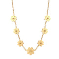 Aura Blossom // Sculptural Five-Petal Flower Charm Necklace