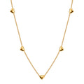 Aura Amour // Sculptural Multi Puffy Heart Charm Necklace