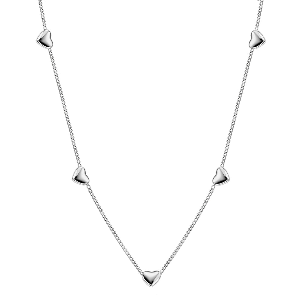 Aura Amour // Sculptural Multi Puffy Heart Charm Necklace