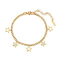 Aura Celestial // Mother of Pearl Star Charm Anklet