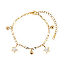 Aura Celestial // Mother of Pearl Star & Bead Shimmer Bracelet