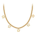 Aura Celestial // Mother of Pearl Star Multi-Charm Necklace