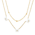Aura Celestial // Double-Layer Butterfly & Bead Chain Necklace